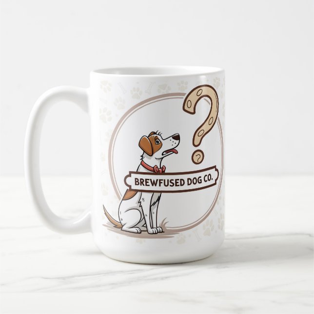 Taza De Café El perro es un café confuso (Izquierda)