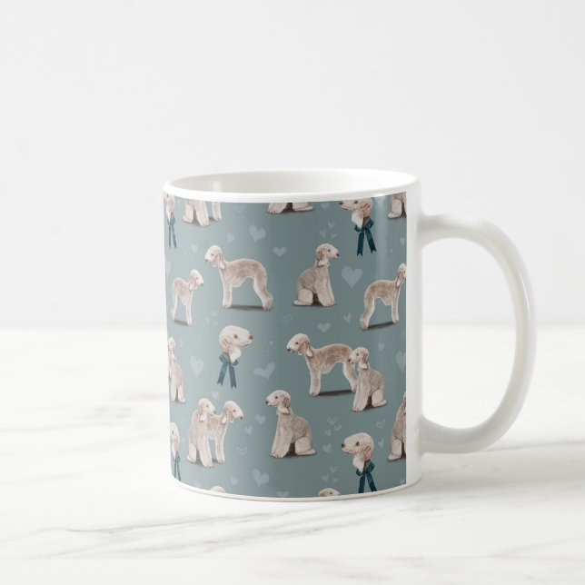Taza De Café El Perro Terrier de Bedlington (Derecha)