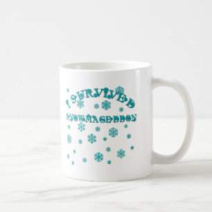 Taza De Café El personalizable I SOBREVIVIÓ SNOWMAGEDDON