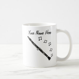 Taza De Café El Personalizado del Clarinet Mug Clarinetista reg