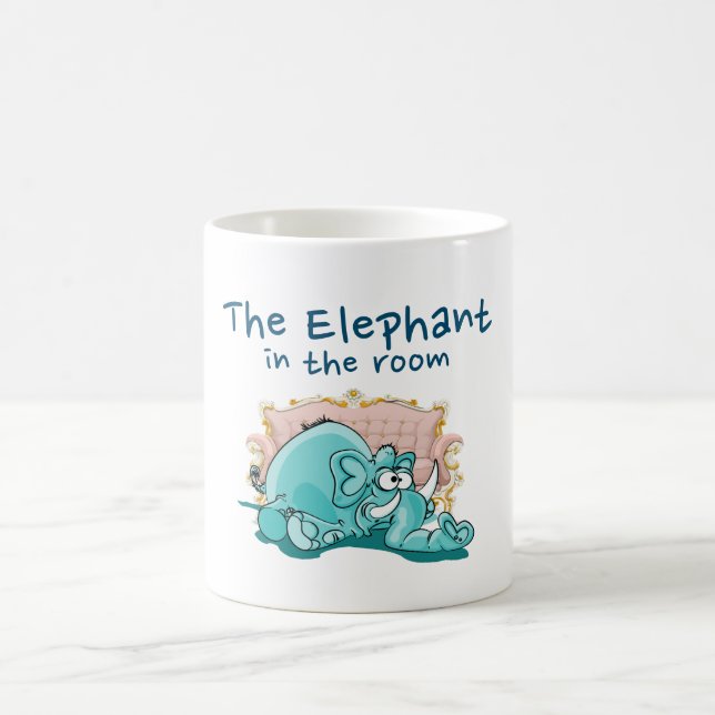 Taza De Café El Personalizado Del Elefante En La Habitación (Centro)