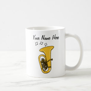 Taza De Café El Personalizado Tuba Mug Tubaist Brass Musician R