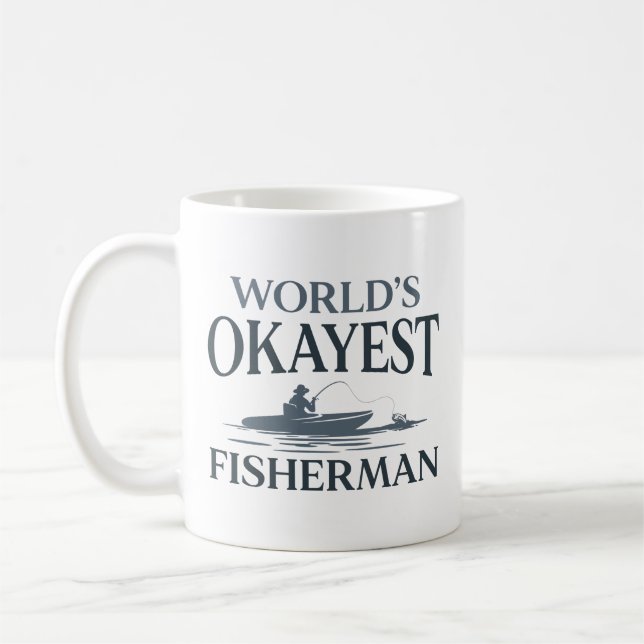 Taza De Café El pescador más okayés del mundo (Izquierda)