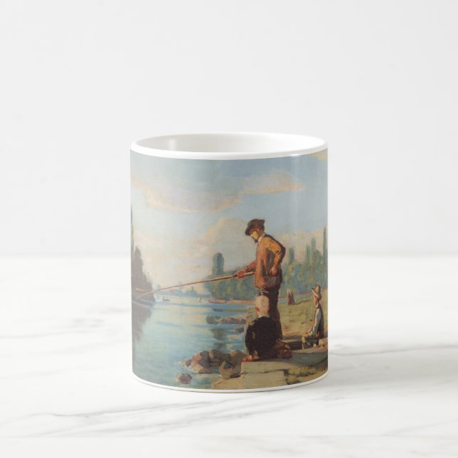 Taza De Café El pescador (pesca al aire libre) (enredo) (río) (Centro)