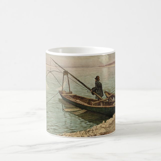 Taza De Café El pescador (por Max Kurzweil) (Centro)