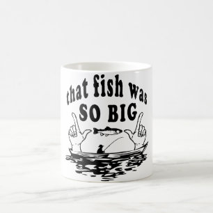 Taza De Café El pez era tan grande