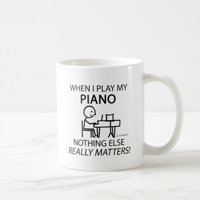 Taza De Café El piano nada más importa (Derecha)
