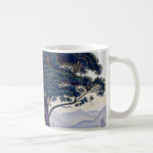 Taza De Café El pino Bonaventure, pintura al óleo, Paul Signac