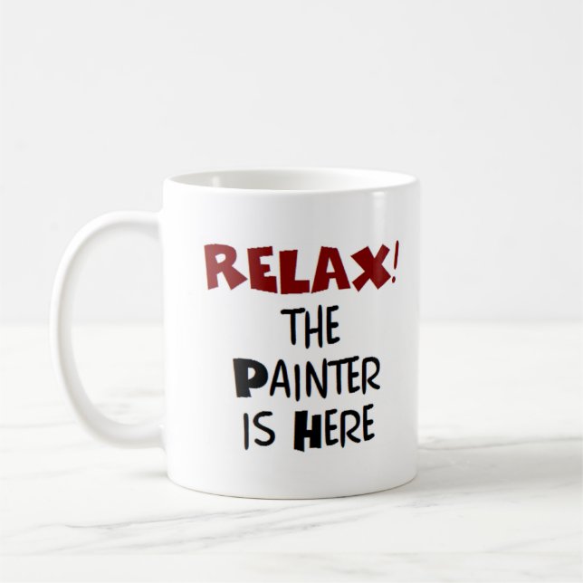 Taza De Café el pintor está aquí (Izquierda)