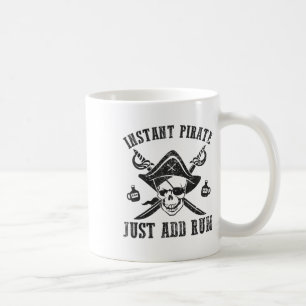 Taza De Café El pirata instantáneo acaba de agregar un divertid