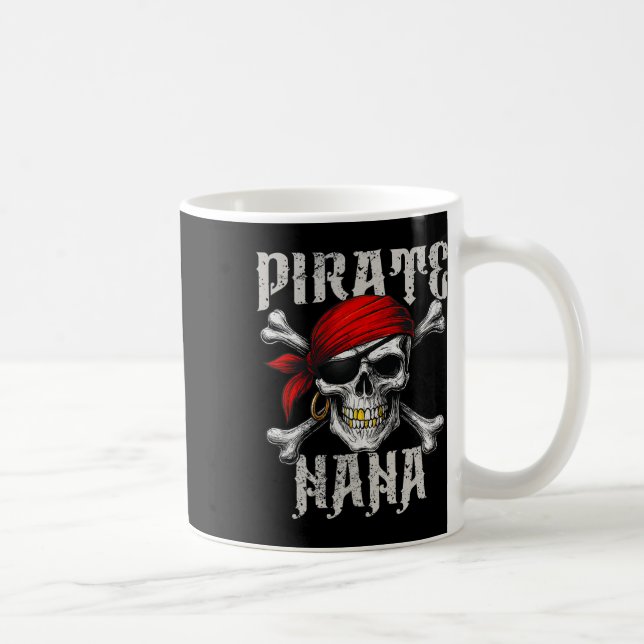 Taza De Café El Pirata Nana Jolly Roger Bandera Y Cúlceras De C (Derecha)