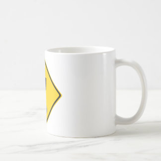 Taza De Café El pis jadea la señal de tráfico