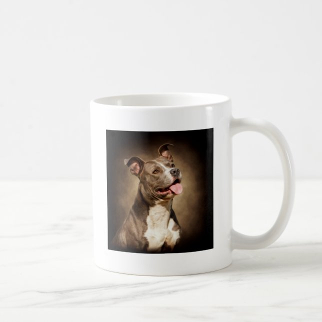 Taza De Café El pitbull azul americano (Derecha)