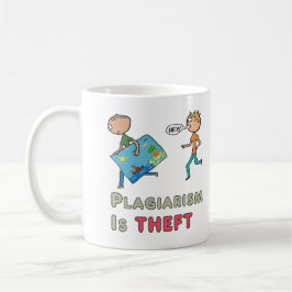 Taza De Café El plagio es robo