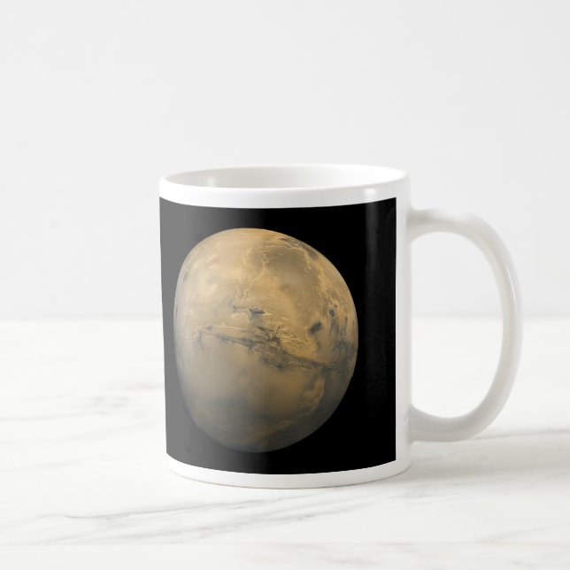 Taza De Café El planeta Marte en el sistema solar NASA (Derecha)