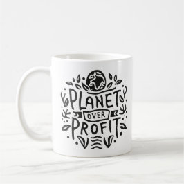Taza De Café El planeta sobre las ganancias