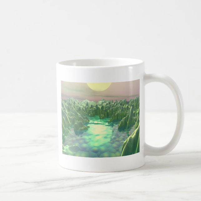 Taza De Café El planeta verde (Derecha)