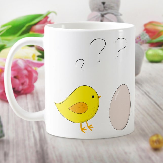 Taza De Café El pollo o el huevo cutáneo Personalizado de Pascu (Subido por el creador)