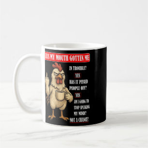 Taza De Café El pollo Sy tiene mi boca me ha conseguido - Roos