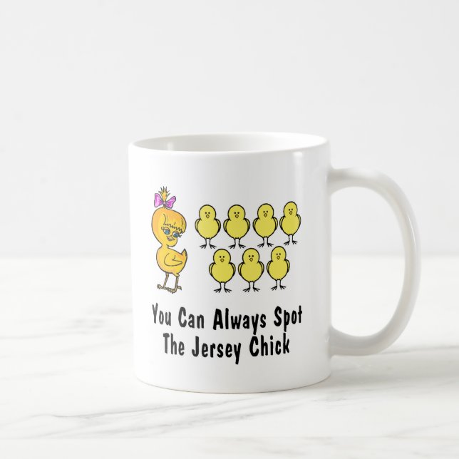 Taza De Café El polluelo del jersey (Derecha)