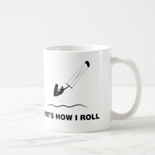 Taza De Café El practicar surf de la cometa