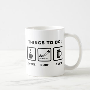 Taza De Café El practicar surf de la cometa