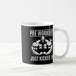 Taza De Café El pre-entrenamiento de culturismo acaba de empeza