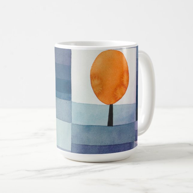 Taza De Café El precursor del otoño, la famosa pintura del cubi (Anverso derecho)
