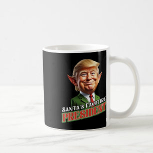 Taza De Café El presidente favorito de Santa María, Donald Trum