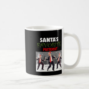 Taza De Café El presidente favorito de Santa Trump baila gracio