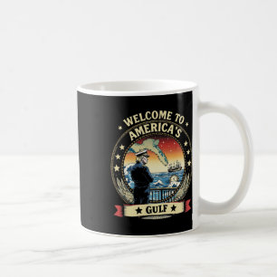 Taza De Café El presidente Trump da la bienvenida al Golfo de M