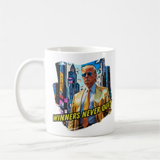 Taza De Café El presidente Trump - Los ganadores nunca abandona