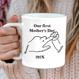 Taza De Café El primer día de la madre feliz
