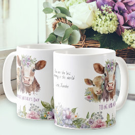Taza De Café El primer día de la madre, yo y las vacas más boni