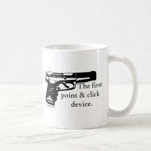 Taza De Café El primer dispositivo del punto y del tecleo