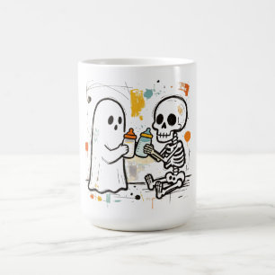 Taza De Café El primer fantasma esqueleto de Halloween del bebé