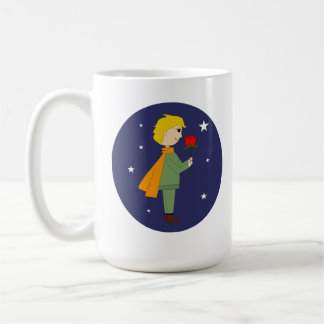 Taza De Café El principito admirando su rosa