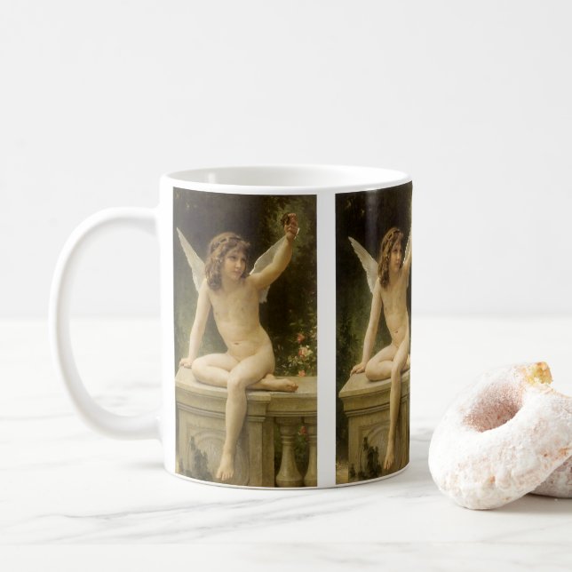 Taza De Café El prisionero (Le Captif) de Bouguereau (Con donut)