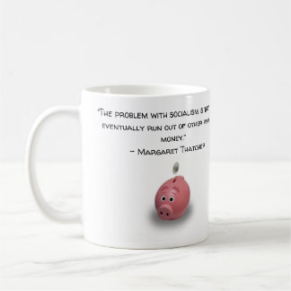 Taza De Café El problema con el socialismo - Sra. Thatcher Mug