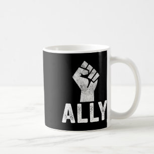 Taza De Café El problema de las vidas negras Ally Fist Blm Supp
