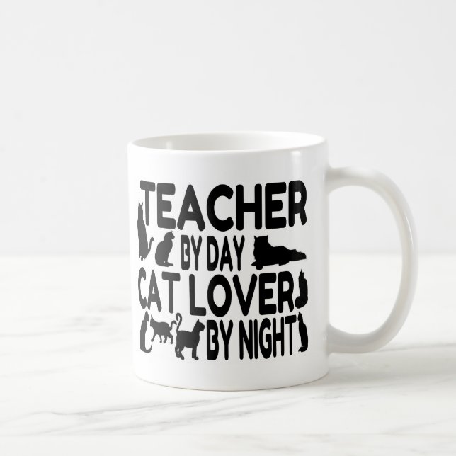 Taza De Café El profesor Cat Lover (Derecha)