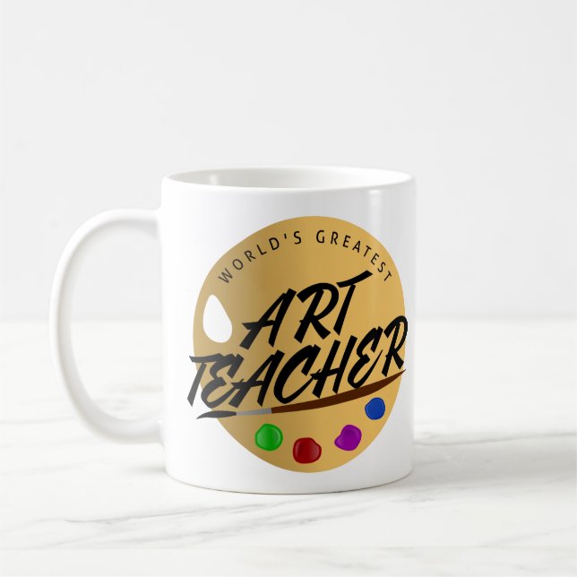 Taza De Café El profesor del arte más grande del profesor del (Izquierda)