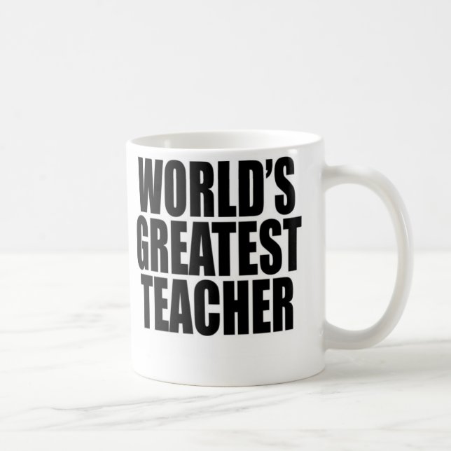 Taza De Café El profesor más grande del mundo (Derecha)