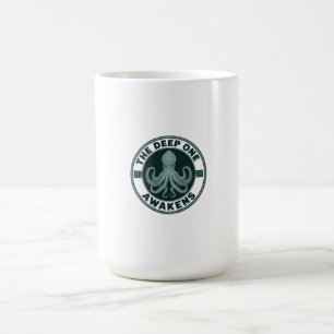 Taza De Café El profundo despierta Pulpo Cthulhu vintage