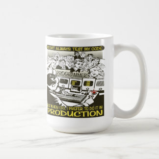 Taza De Café El programador I no prueba siempre mi código
