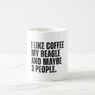 Taza De Café El propietario del perro Beagle Coffee Lover Funny