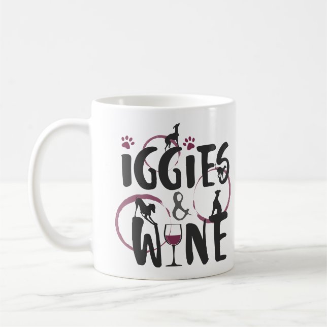Taza De Café El propietario italiano del perro Greyhound (Izquierda)