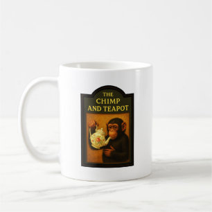 Taza De Café El Pub Chimp Y Teapot