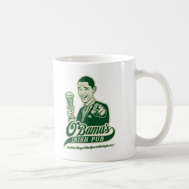 Taza De Café El Pub irlandés de Obama (Derecha)