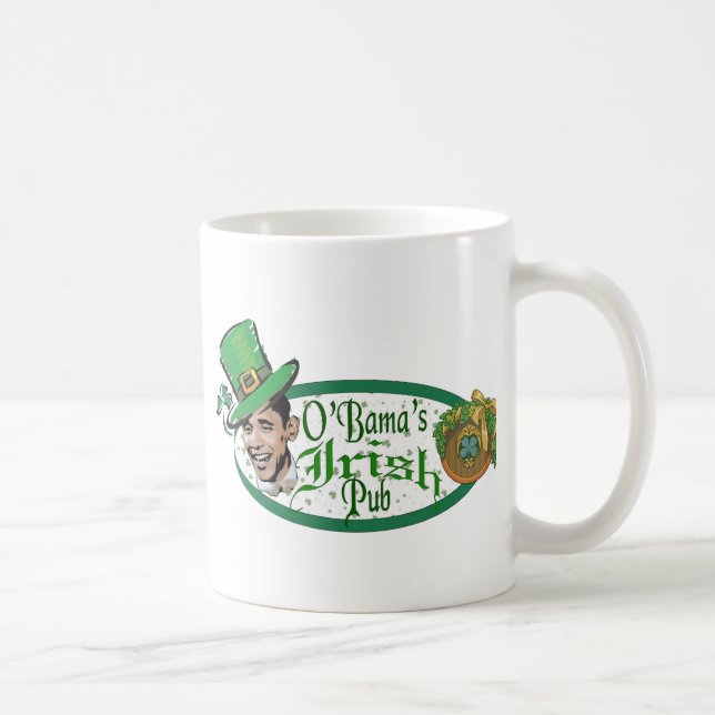 Taza De Café El pub irlandés de Obama (Derecha)